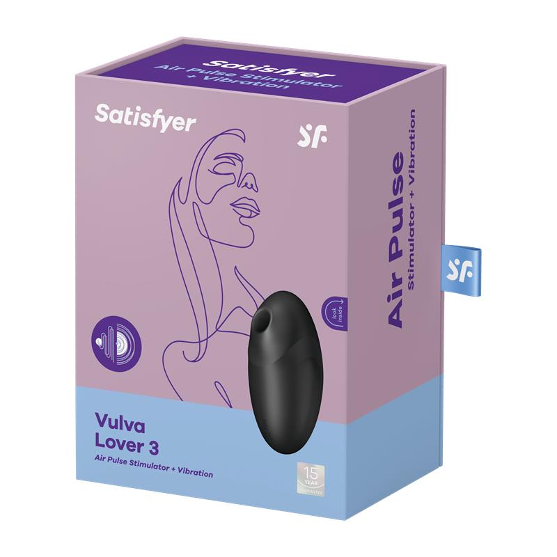 SATISFYER Vulva Lover 3 Succionador de Clítoris Negro