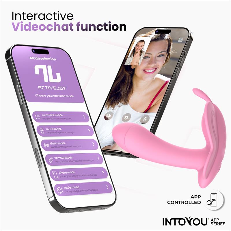 INTOYOU APP SERIES Wingy Estimulador Mariposa con APP Rosa