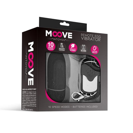 MOOVE Huevo Vibrador con Control Remoto Negro
