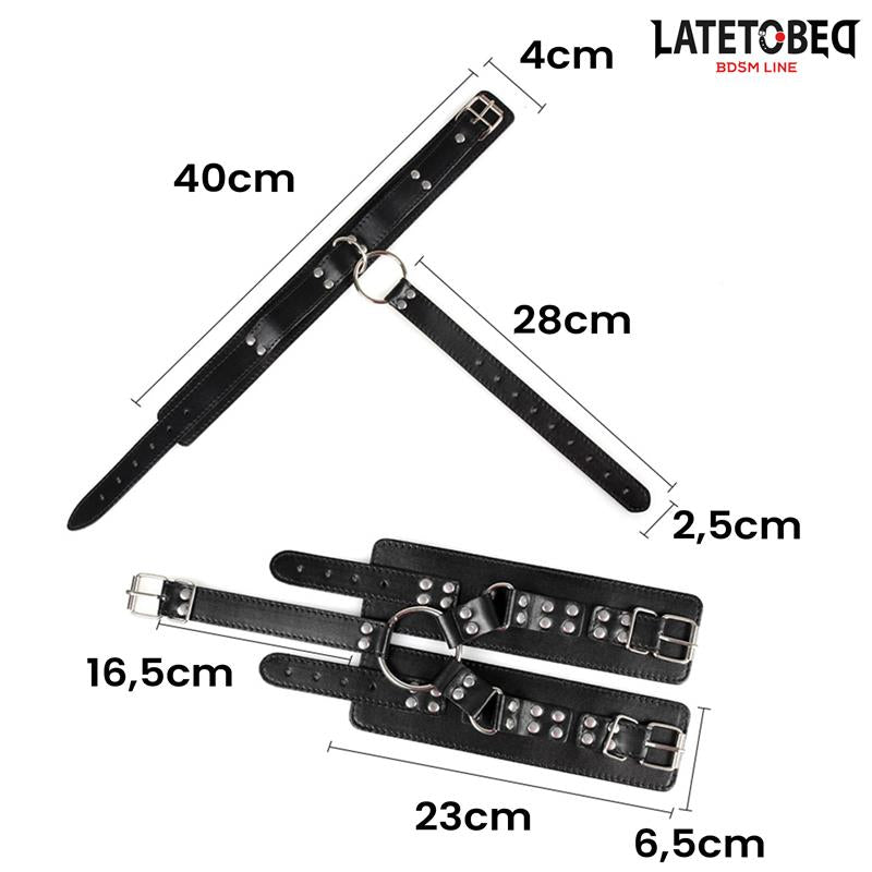 LATETOBED BDSM LINE Restricciones de Collar con Esposas