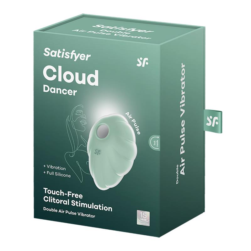 SATISFYER Cloud Dancer Succionador y Vibrador Menta