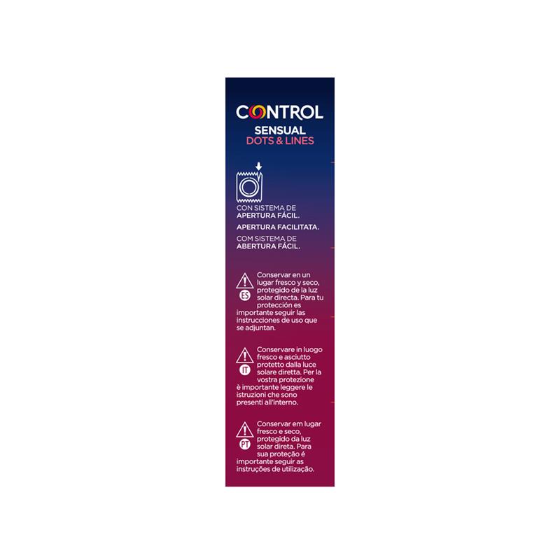 CONTROL Sensual Dots & Lines - Punteados 12 uds
