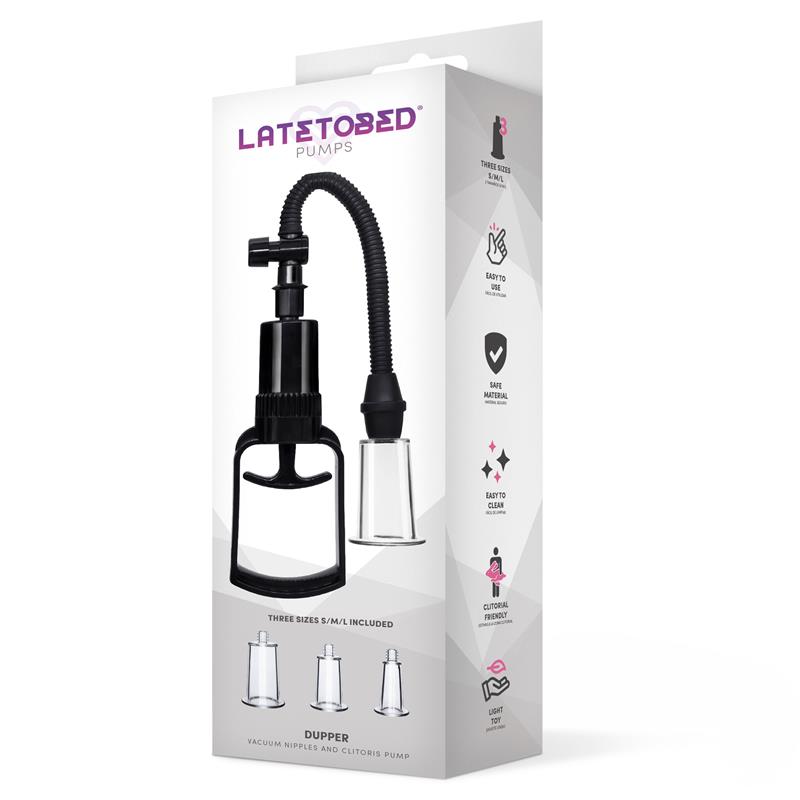 LATETOBED Dupper Bomba Manual para Vagina y Pezones 3 Copas