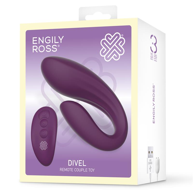 ENGILY ROSS Divel Juguete para Parejas con Control Remoto