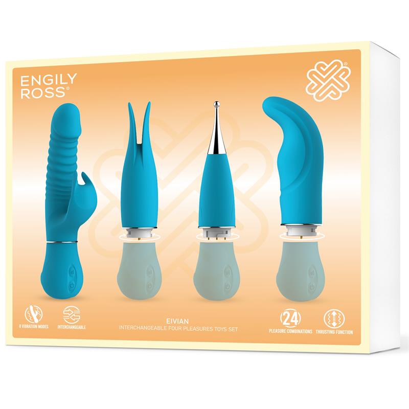 ENGILY ROSS Eivian Set 4 Piezas Intercambiables Vibración y Thrusting