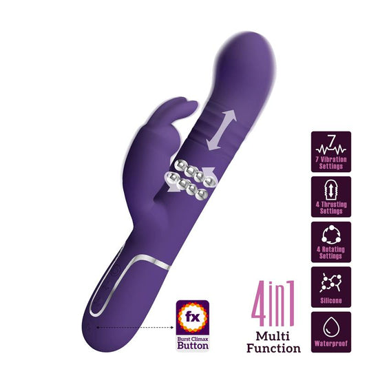 PRETTYLOVE Coale Vibrador con Thursting y Bolas Rotatorias