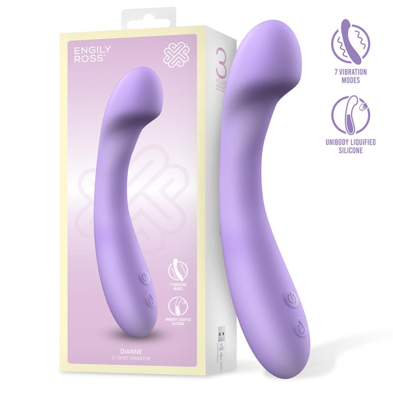 NGILY ROSS Dianne Vibrador Silicona Líquida Unibody Punto G Flexible USB