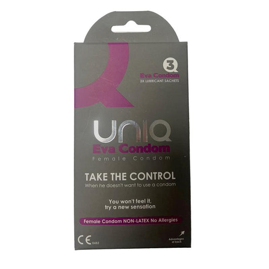 UNIQ Eva Female Preservativos Femeninos sin Látex 3 Unidades
