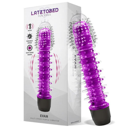 LATETOBED Evan Vibrador Multi Velocidad Púrpura