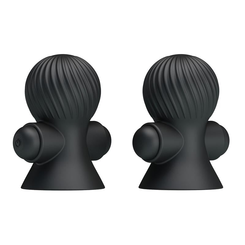 PRETTYLOVE Funda para los Pezones con Vibración Negro