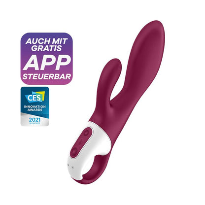 SATISFYER Heated Affair Vibrador con Función de Calor Punto G USB Silicona