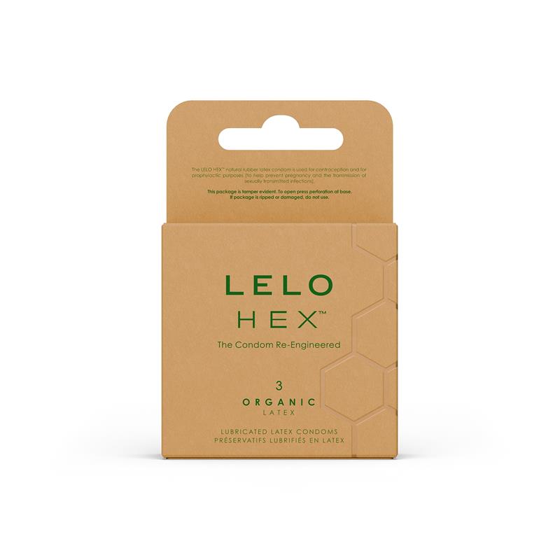 LELO HEX Condoms Organic 3 unidades