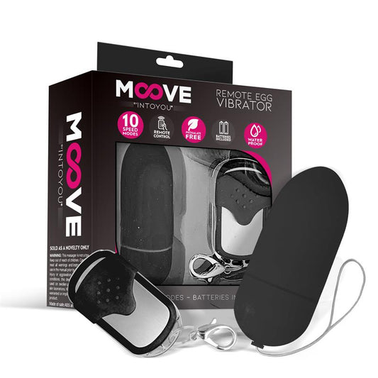 MOOVE Huevo Vibrador con Control Remoto Negro
