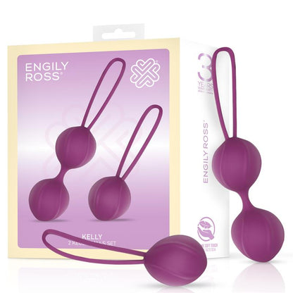 ENGILY ROSS Kelly Bolas Kegel Silicona Púpura