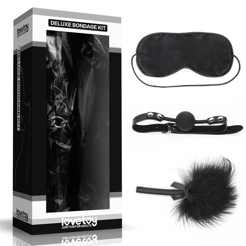 LOVETOY Kit Bondage Deluxe Negro
