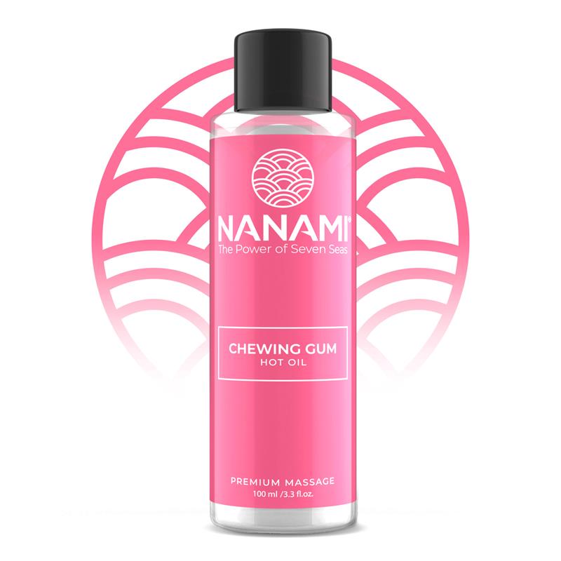 NANAMI Nanami Aceite de Masaje Efecto Calor Hot Oil Aroma Chicle 100ml