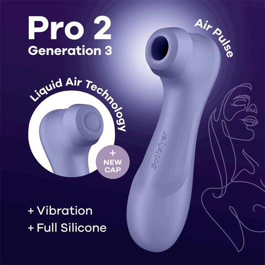 SATISFYER Pro 2 Gen 3 Liquid Air Technology Succión y Vibración Lila