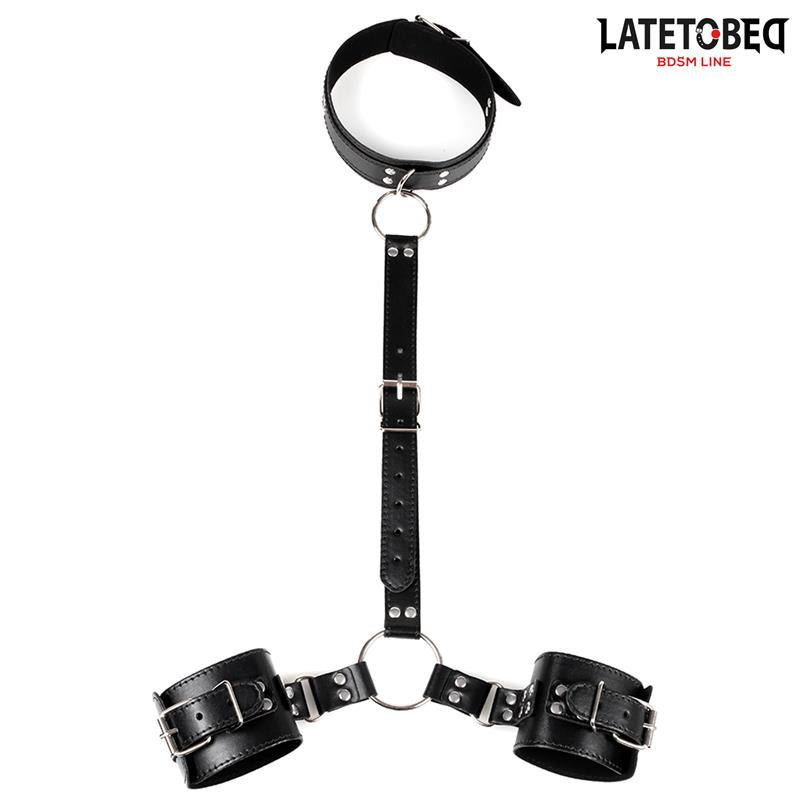LATETOBED BDSM LINE Restricciones de Collar con Esposas
