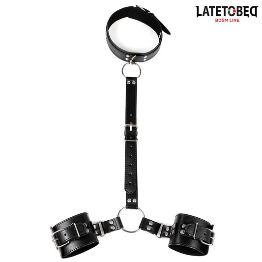LATETOBED BDSM LINE Restricciones de Collar con Esposas