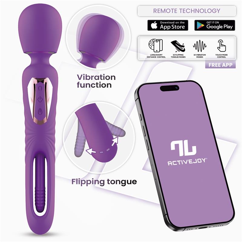 INTOYOU APP SERIES Salma Masajeador con Flipping Tongue y Vibración con App