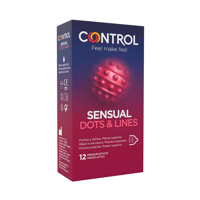 CONTROL Sensual Dots & Lines - Punteados 12 uds