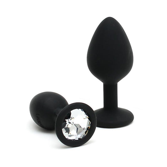 RIMBA TOYS Set de 2 Plugs con Joya Berlin Negro