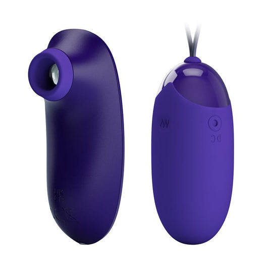 PRETTYLOVE Succionador de Clítoris y Huevo Vibrador
