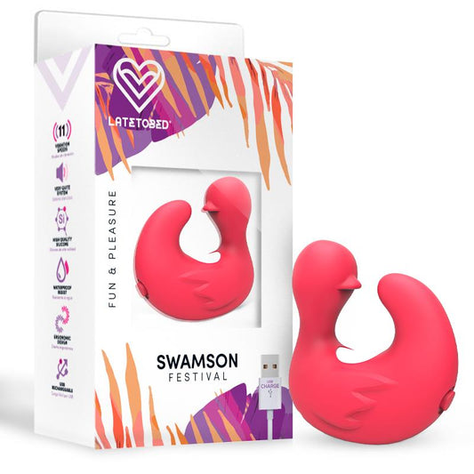 FESTIVAL Swamson Dedal Patito Estimulador USB Silcona Rose