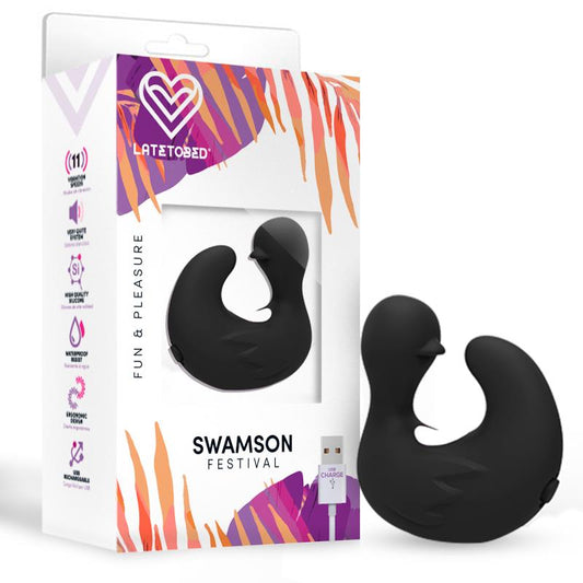 FESTIVAL Swamson Dedal Patito Estimulador USB Silicona Negro