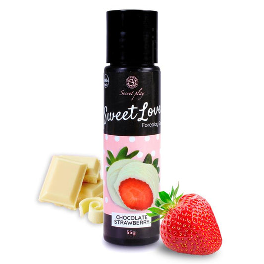 SECRET PLAY Sweet Love Lubricante Fresa & Chocolate Blanco 60 ml