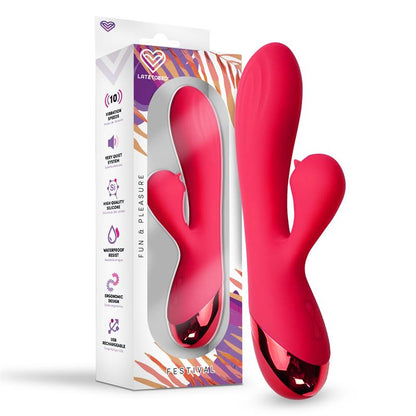 FESTIVAL Turna Vibrador USB Rojo