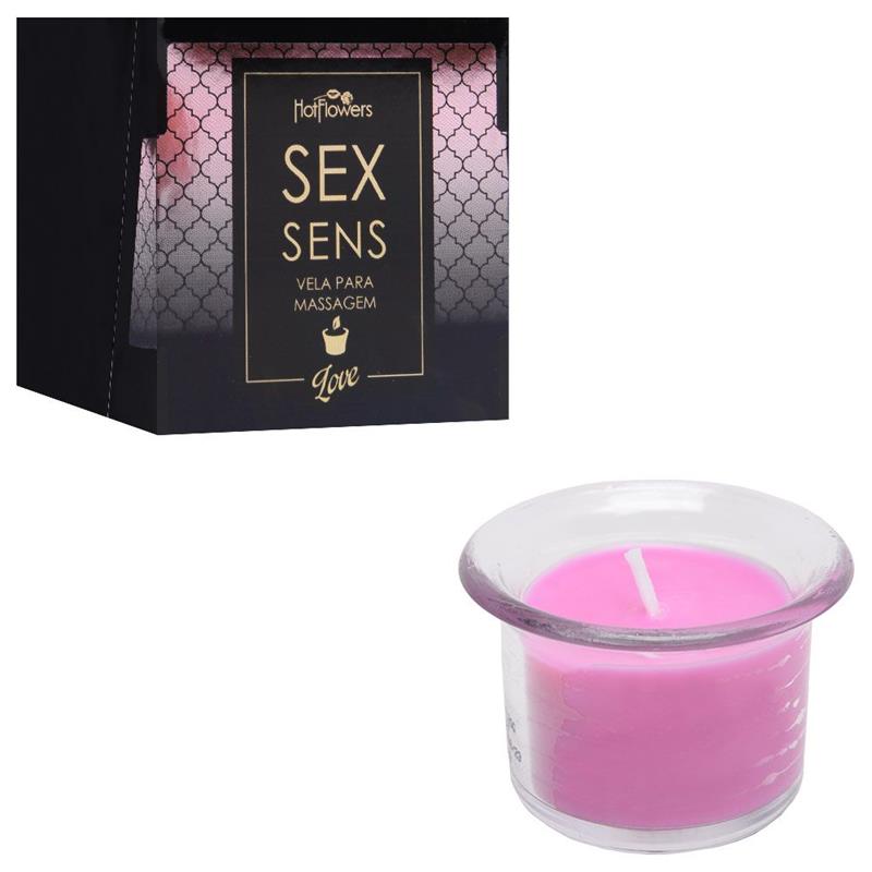 HOT FLOWERS Vela de Masaje Perfumada Love
