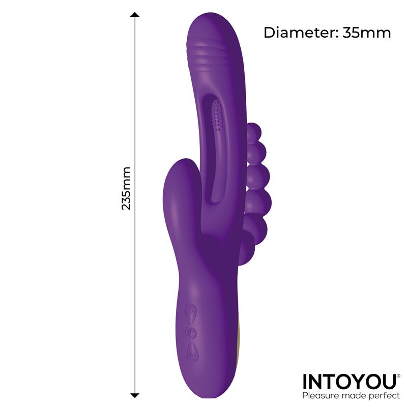 INTOYOU Triya Vibrador con Lengua Flipping y Cadena Anal