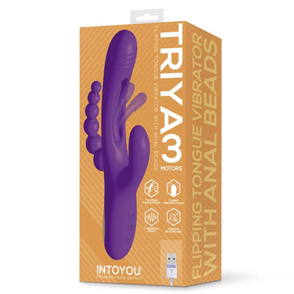 INTOYOU Triya Vibrador con Lengua Flipping y Cadena Anal