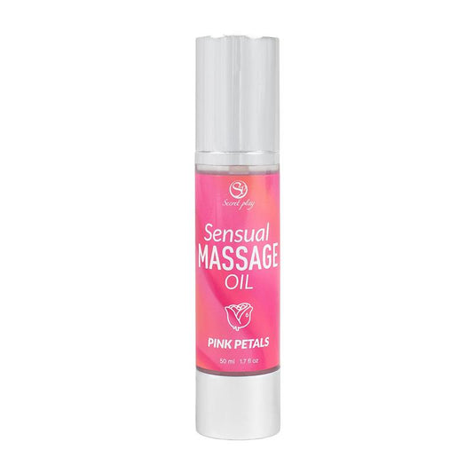 SECRET PLAY Aceite de Masaje Sensual Pétalos Rosa 50 ml.