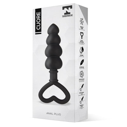 TARDENOCHE Cuore Plug Anal Silicona Negro