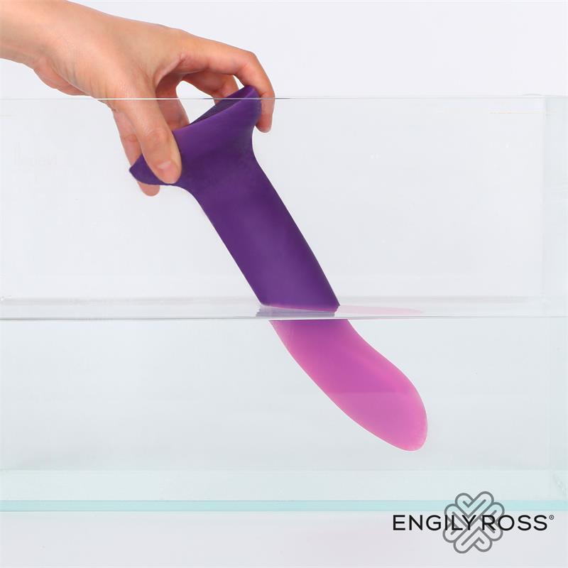 DILDOX BY ENGILY ROSS Dildo que Cambia de Color Púpura a Rosa Talla L 21 cm