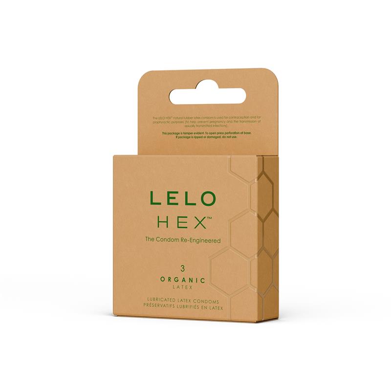 LELO HEX Condoms Organic 3 unidades