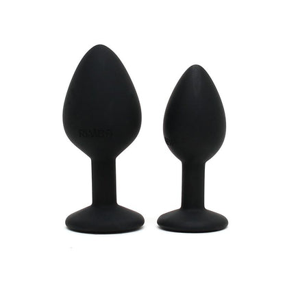 RIMBA TOYS Set de 2 Plugs con Joya Berlin Negro