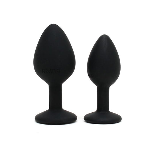 RIMBA TOYS Set de 2 Plugs con Joya Berlin Negro