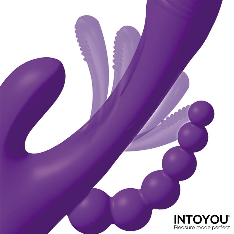 INTOYOU Triya Vibrador con Lengua Flipping y Cadena Anal