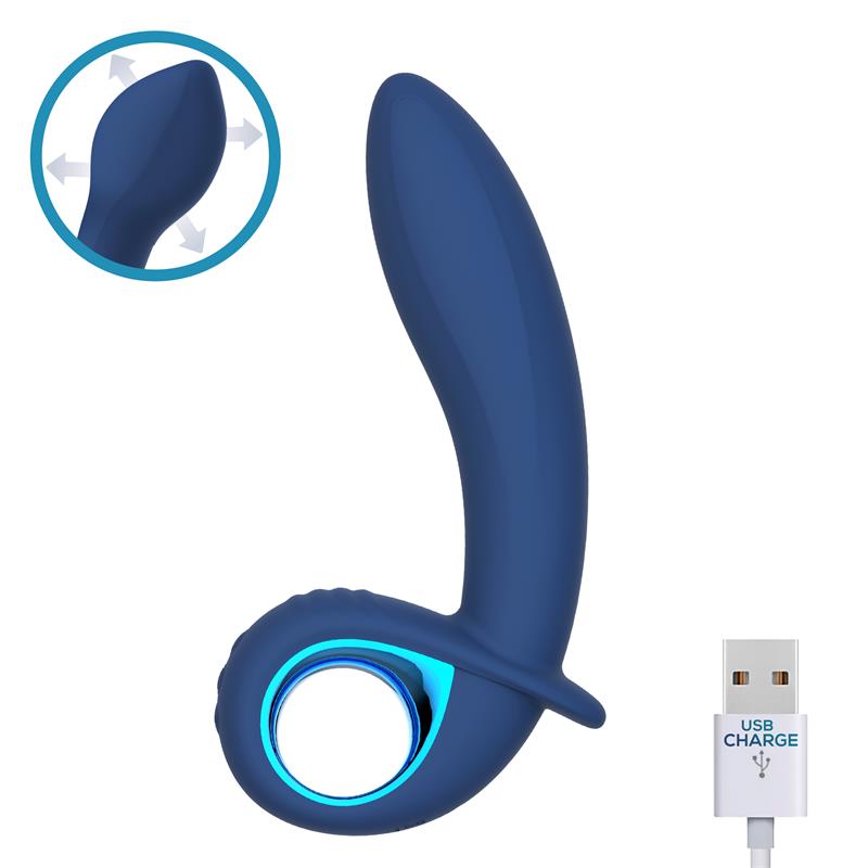 NTOYOU Vibrador Alpha Advanced con Función de Inflado y Vibración USB Silicona