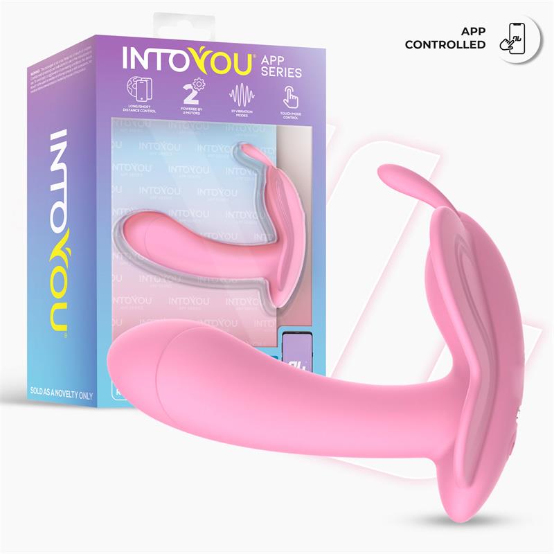 INTOYOU APP SERIES Wingy Estimulador Mariposa con APP Rosa