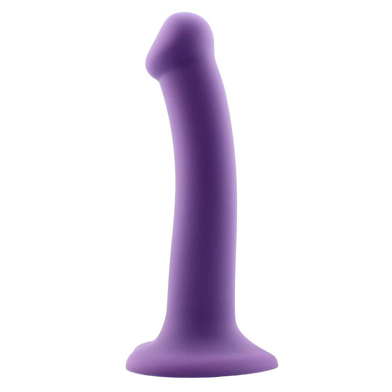 ACTION Bouncy Dildo Silicona Líquida Hiper Flexible 7 - 18 cm Talla M Púrpura