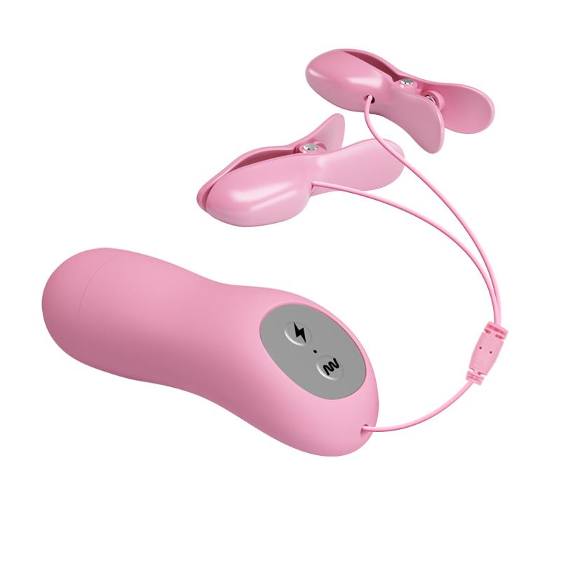 BAILE Pinza para Pezones con Vibración y Electro Shock