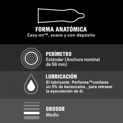 DUREX Preservativos Placer Prolongado 12ud