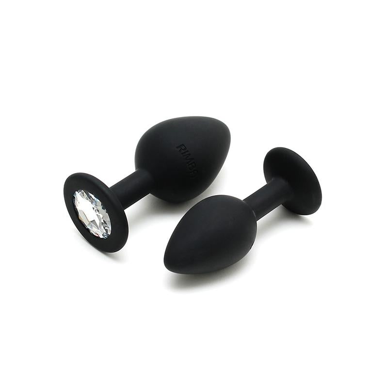 RIMBA TOYS Set de 2 Plugs con Joya Berlin Negro
