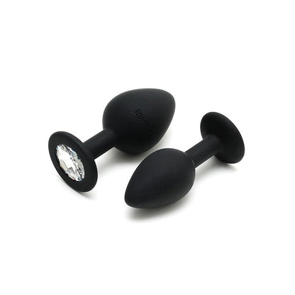 RIMBA TOYS Set de 2 Plugs con Joya Berlin Negro