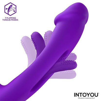 NTOYOU Siter 2.0 Vibrador con Lengua Flapping, Golpeteo y Cabezales Intercambiables