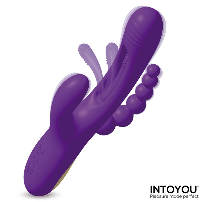 INTOYOU Triya Vibrador con Lengua Flipping y Cadena Anal